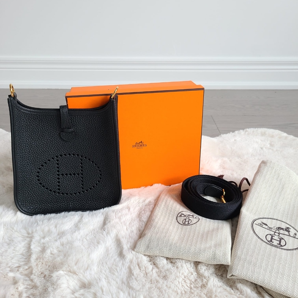 💯 NWT- Rare HERMES Mini Evelyn